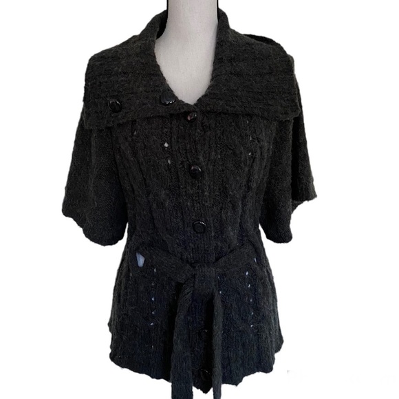 Apt 9 Wool Cardigan with Belt Size Medium - Picture 3 of 13